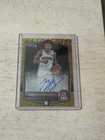 New ListingTopps Bowman Chrome 2025-26 Brayden Burries Gold Shimmer Auto. 1st Bowman /50