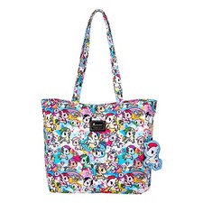 tokidoki Officially Licensed Canvas Tote Bag for Women, Medium, Colorful