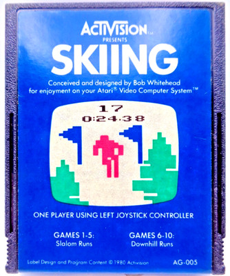 ATARI VCS 2600 -- SKIING (ACTIVISION AG-005) #NTSC