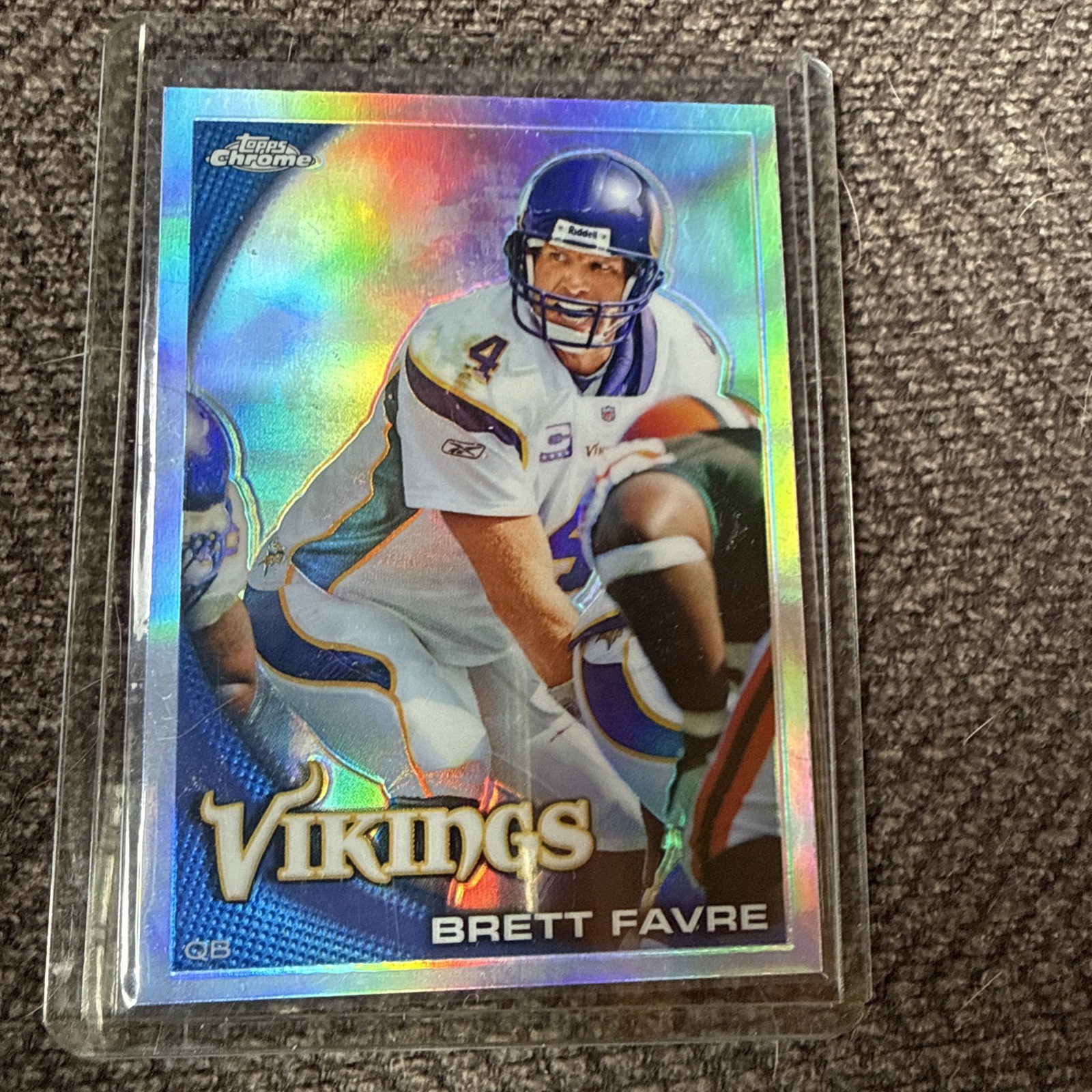 2010 Topps Chrome Blue Refractor 065/199 Brett Favre #C90 HOF