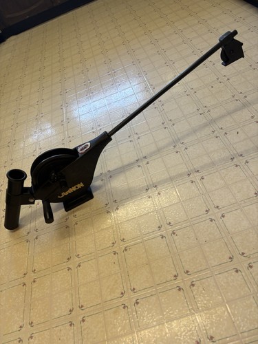 Paire De Downriggers Manuels Cannon Easi Troll Avec Supports De Canne - Occasion En Bel état, Pour La Pêche