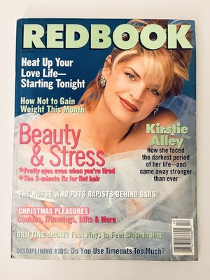 Redbook Magazine December 1996 Kirstie Alley Cover - Liz Taylor Back Cover