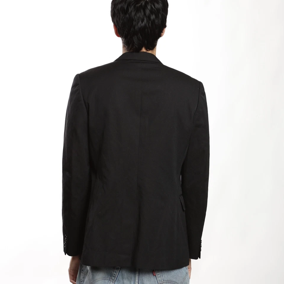 Куртка блейзер COMME des GARCONS HOMME PLUS черная шерстяная смесь размер M сделано в Японии - Изображение 4 из 4