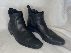 Hugo Boss Pre-Owned Men’s Black Leather Side Zip Chelsea Boot Size 10 hugo boss mens chelsea boots | eBay main image 3