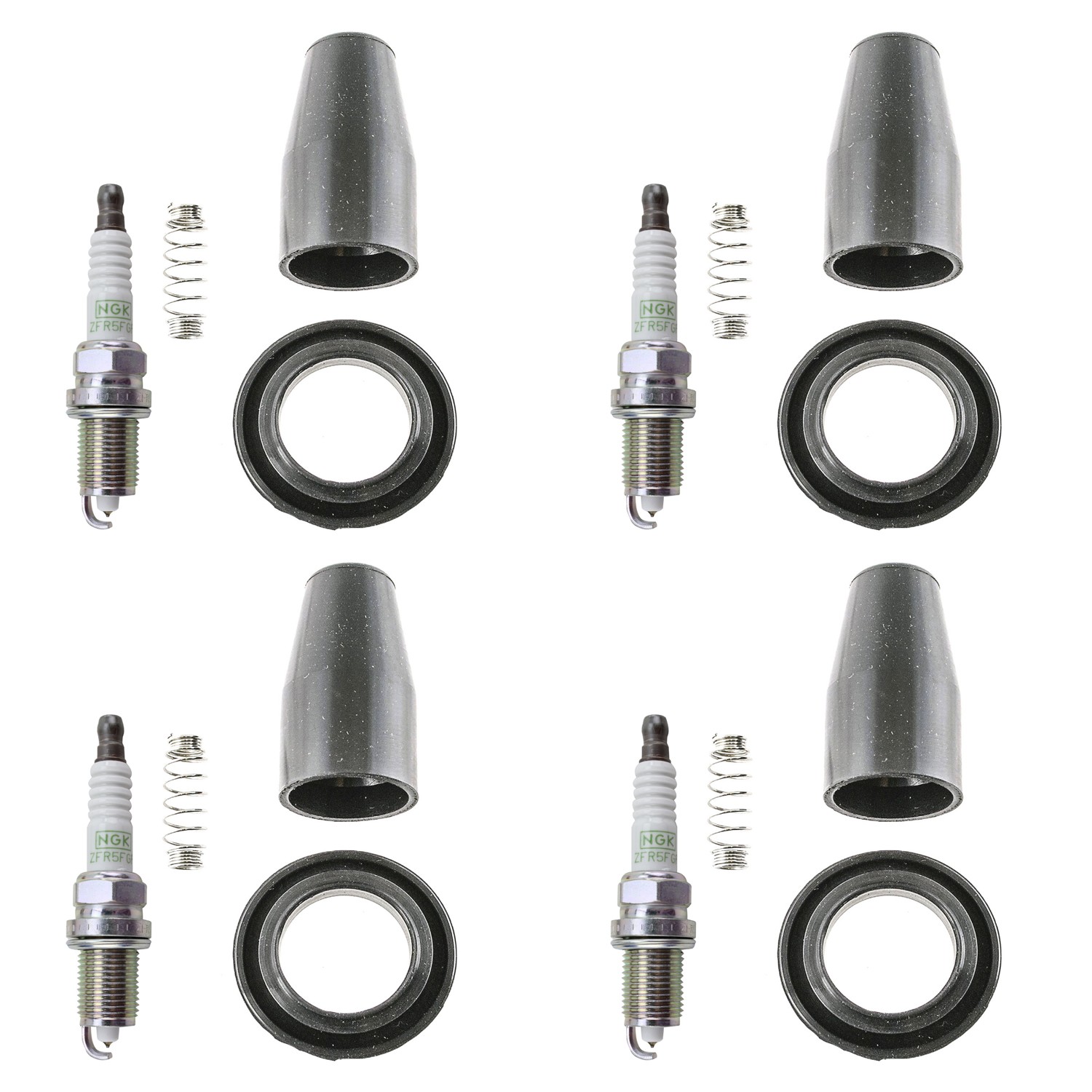 NGK 4 GPower Platinum Spark Plugs  Denso Coil Boots Kit for Astra L4 Ecotec 2H0