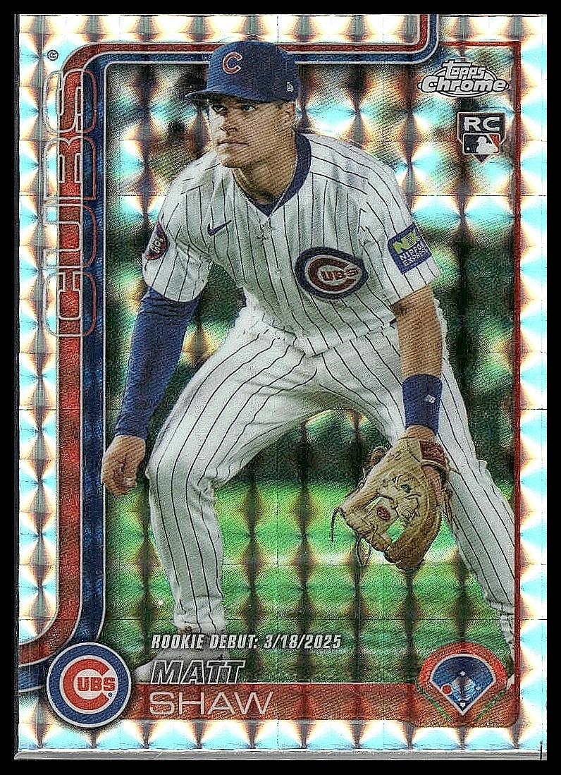 2025 Topps Chrome Update #USC135 Matt Shaw Geometric Refractors