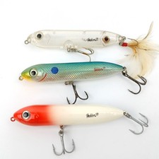 3 Heddon Super Spook Jr Topwater Lures in Excellent Condition