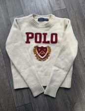 Ralph Lauren Wollpullover mit Wappen bestickt...