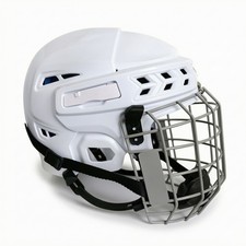 Helmet with Face Cage Vented Goalie Helmet Impact Resistant for Training