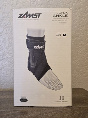 ZAMST A2-DX BLACK ANKLE BRACE/STABILZER MEDIUM LEFT