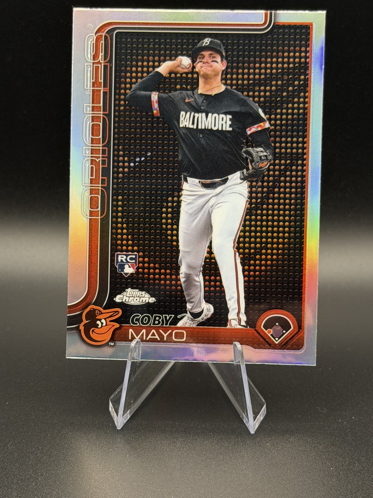 2025 Topps Chrome - Coby Mayo #120 Lightboard Logo Refractor (RC)