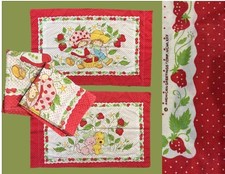 Set of 2 Rare Vintage American Greetings Strawberry Shortcake Pillowcases 1980