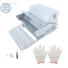 Steel Automatic Chicken Feeder Standard Size 20lb Feed for 6-12 Chickens