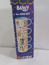 NEW Bluey 4 Piece Mug Set, Zak! Brand In Box ...
