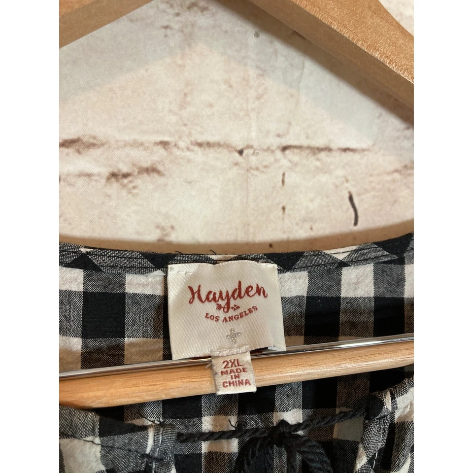 Vestido Hayden Mujer 2XL Negro Guinga Country Cottage Borlas Midi Manga Globo Foto 3 de 4