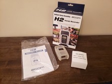 Zoom H2 Handy Recorder OEM power adapter  sleeve  box  manual   NO RECORDER