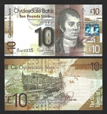 SCOTLAND - SCOTLAND £10 Pounds 2009 - Clydesdale Pick. 229j EBC / XF