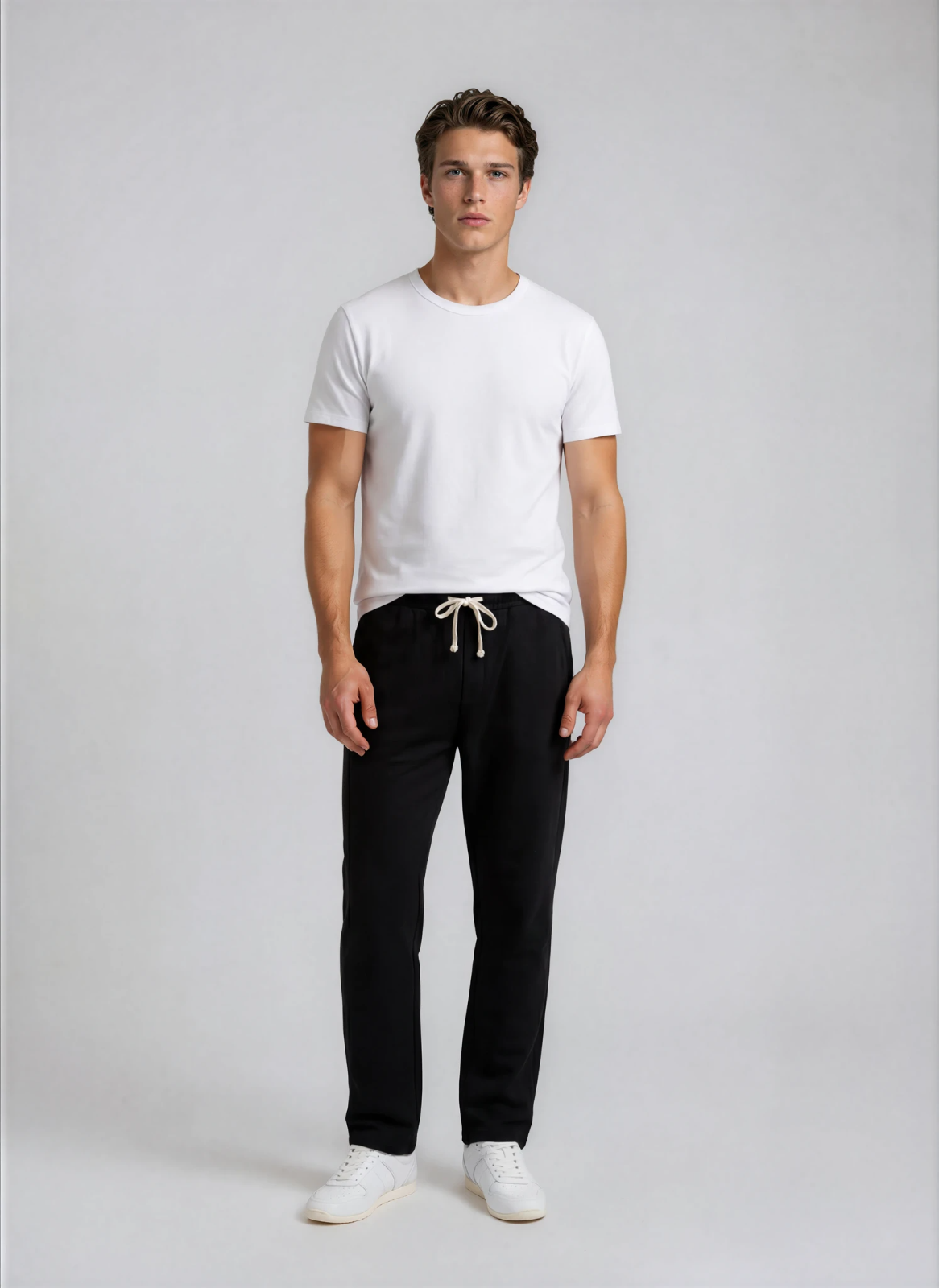 Men’s Loose Straight Leg Jeans Casual Wide Leg Denim Pants