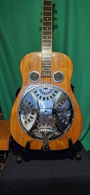 Handmade in USA Square Neck (Bluegrass-Style) Resophonic Guitar with Hard Case