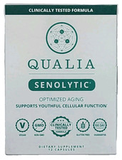 QUALIA Senolytic Optimized Aging Supports Youthful Cellular 12 Caps Exp 2027