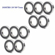 10-Pack 0.71 x 1.18 x 0.28 in Sealed Radial Ball Bearings, Steel