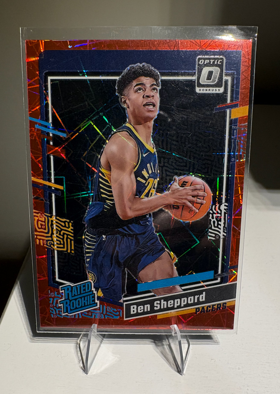 2023 Panini Donruss Optic Rated Red Velocity Prizm /299 Ben Sheppard Rookie RC