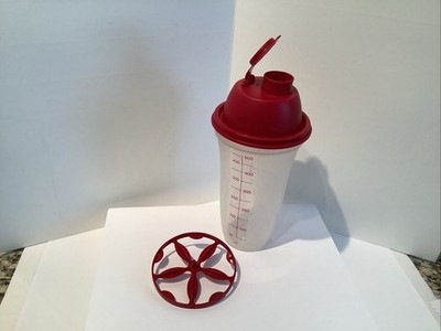 Vintage Tupperware 844 Quick Shake Drink Mixer Blender Shaker 3 Pcs