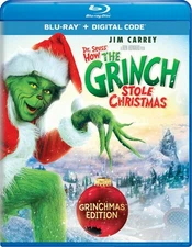 Dr. Seuss' How The Grinch Stole Christmas Blu-ray Jim Carrey NEW