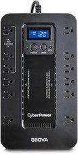 CyberPower EC850LCD 850VA/510W UPS 12 Outlet ECO LCD Energy Star