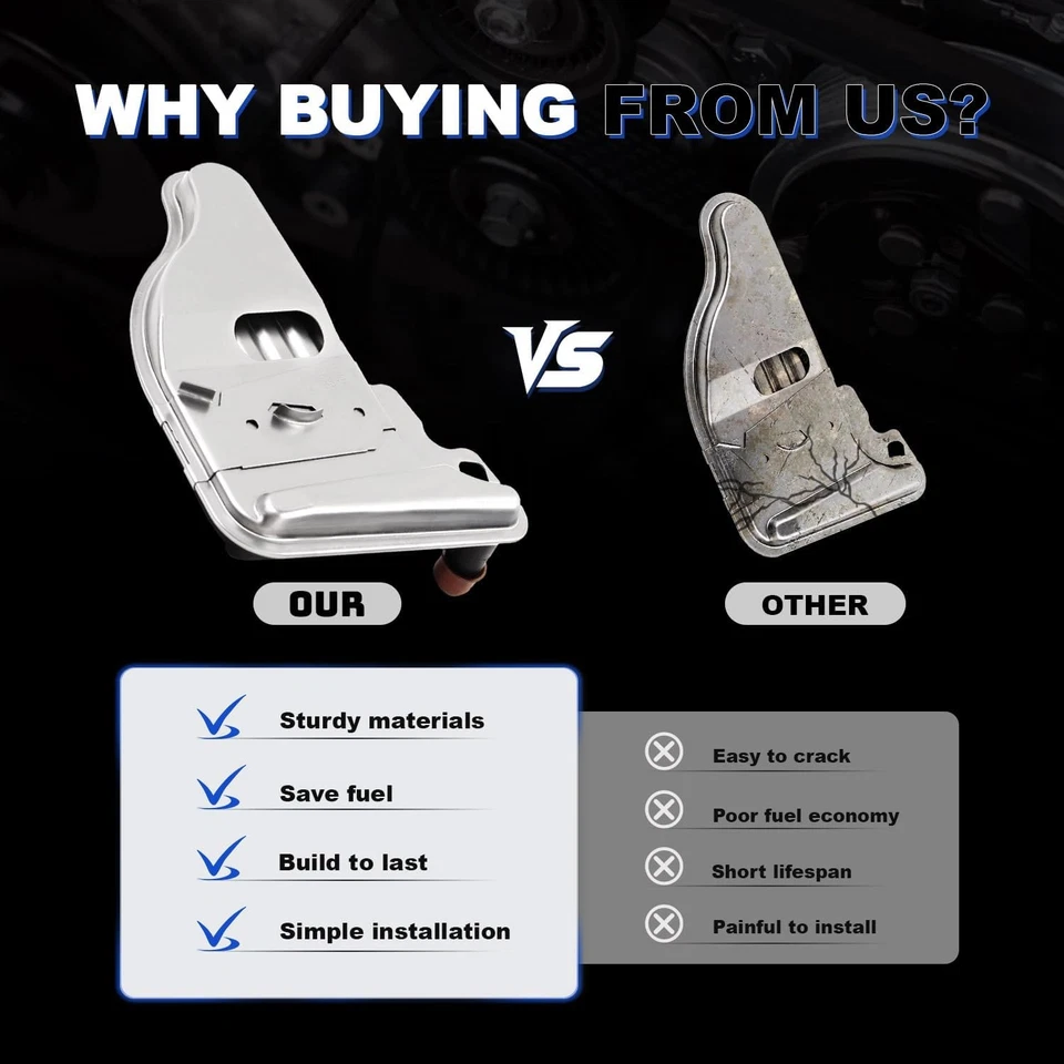 Automatic Transmission Filter Kit for Chevy Impala Buick Cadillac Olds Pontiac - Imagem 2 de 4