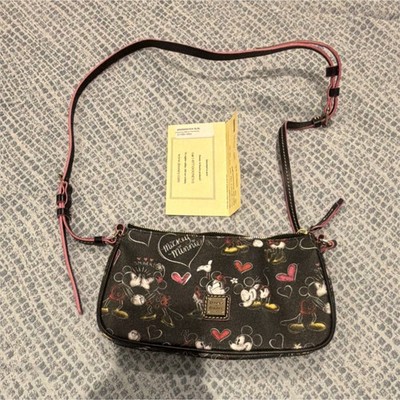 Dooney & Bourke Disney Mickey & Minnie Mouse Small Shoulder Bag Black Red