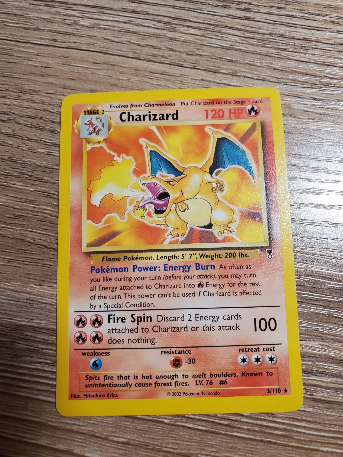 Charizard 3/110 Rare Legendary Collection Pokemon Card NM-LP