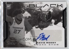 2022-23 Panini Black Smoke Show Signatures 17/35 David Roddy #SSS-DVR Auto 12z3