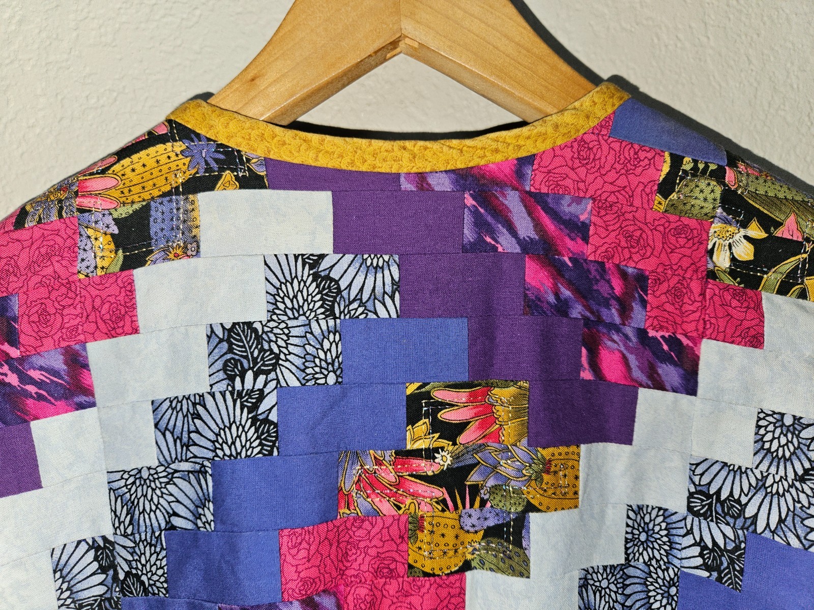 Handmade Patchwork Quilt Jacket Small Medium Kant… - image 12