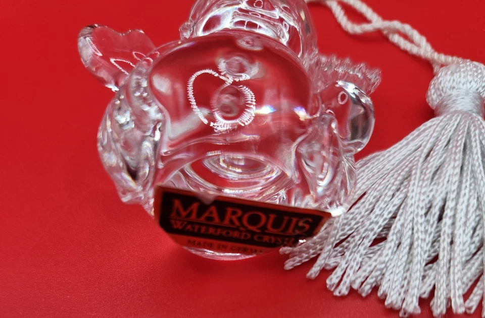 Waterford Cristal Marqués Muñeco de Nieve Adorno Navidad Hecho en Alemania 2.5" Altura Foto 2 de 4