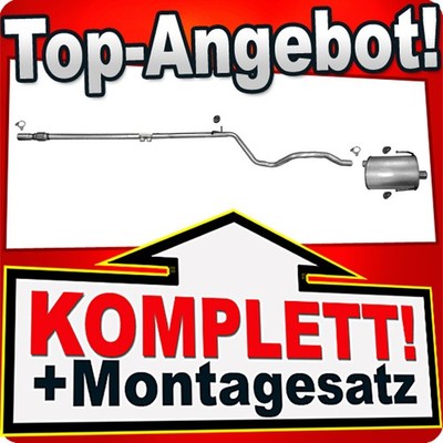 Auspuff für  FIAT 500 PANDA II FORD KA 1.2 ab 2012 Auspuffanlage