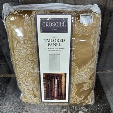 NEW Croscill Home Tailored Panel Gold Carlisle 3534 Drape Gold 108”x54” Retired