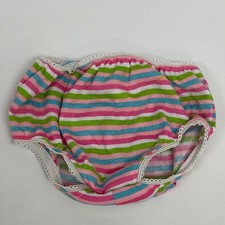 Build A Bear Workshop BABW Underwear Briefs Pink White Blue Green Striped