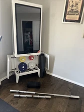Tempo Fit Workout Mirror Used White Complete with All Accessoires No Box