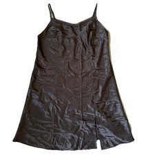 Apt 9 Intimates Women  s Black Bow Lace Trim Slip Dress Small