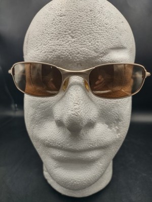 Oakley ヴィンテージ オークリー Square Wire 2.0 Oakley Square Wire 2.0 Silver Brown Iridium Sunglasses + Case | eBay