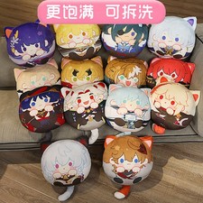 Genshin Impact Stuffed Toy Pillow Soft Toy Cosplay Plush Doll Cute Round Gifts