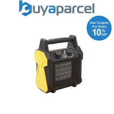 Faithfull 2Kw Compact Ceramic Fan Heater Tip-over Protection FPPHEAT2KWC2 