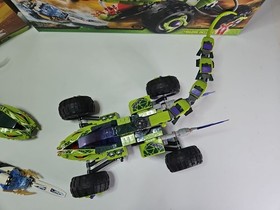 Lego Ninjago 9445 Fangpyre Truck Ambush & 9447 Lashas Bite Cycle Parts & Box Lot