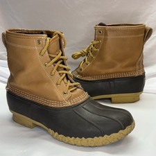 VTG LL Bean Duck Boots Men 10 M Gore-Tex Leather USA Insulate Hunting Waterproof