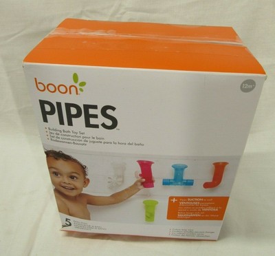 boon building bath pipes toy set
