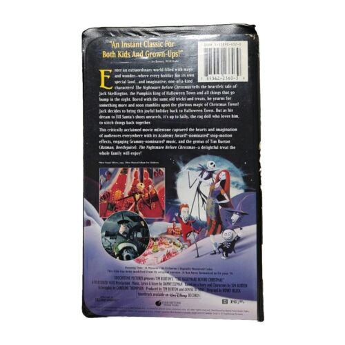 The Nightmare Before Christmas VHS (1994) - Picture 2 of 7