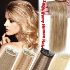 Mini Short Pad Clip In 100 Remy Real Human Hair Extensions Side Topper Top Weft