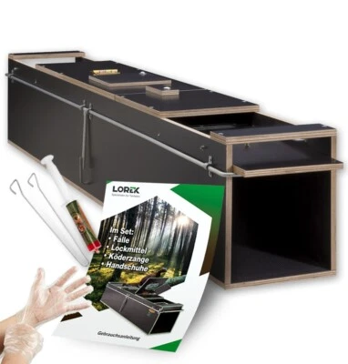 LOREK JAGDBEDARF echte Marderfalle (Länge = 120cm) Lebendfalle Kastenfalle Falle Tierfalle