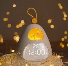 Kids Alarm Clock Children Sleep Trainer Portable Night Light APP Alarm Clock --E